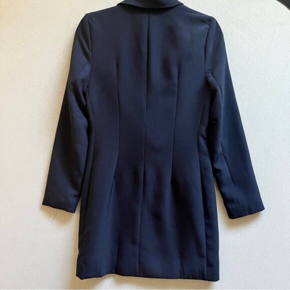 Superdown Madeline navy blue blazer dress Sz S - Picture 3 of 16